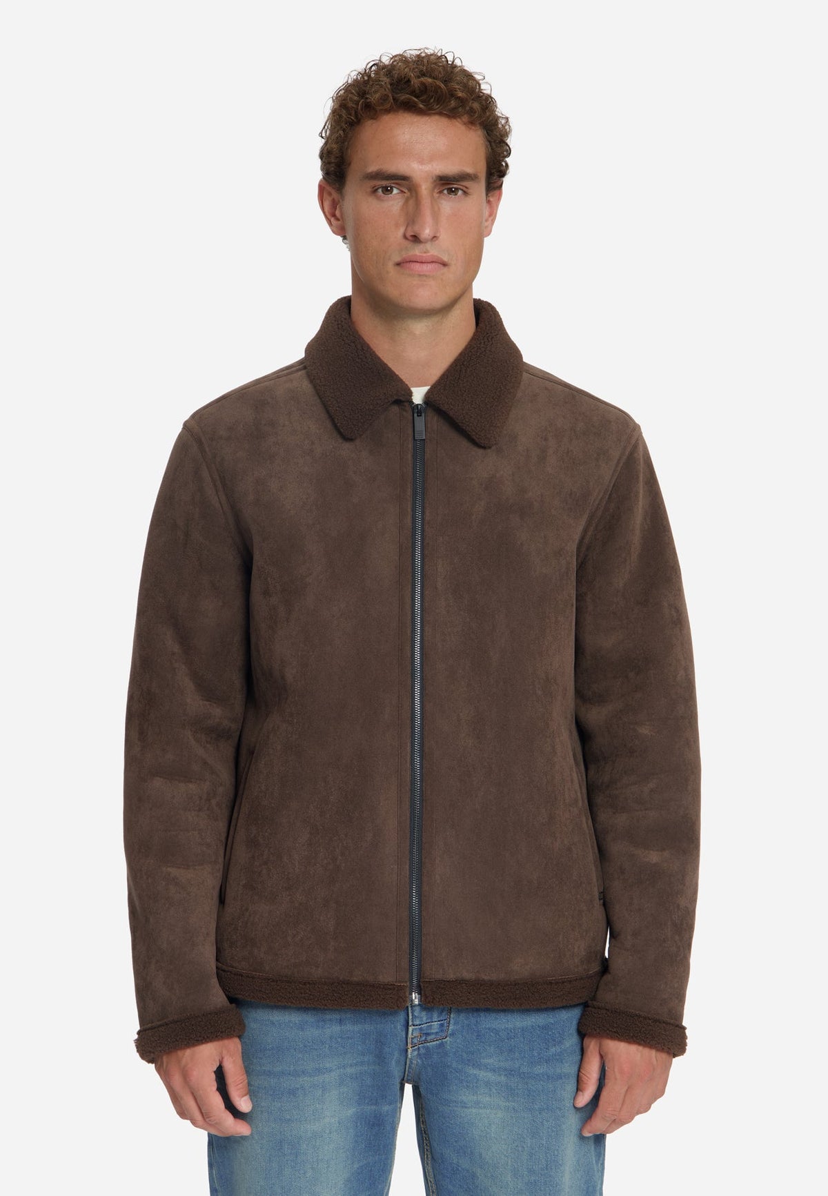 Chaqueta Verona Ante | Marrón Oscuro