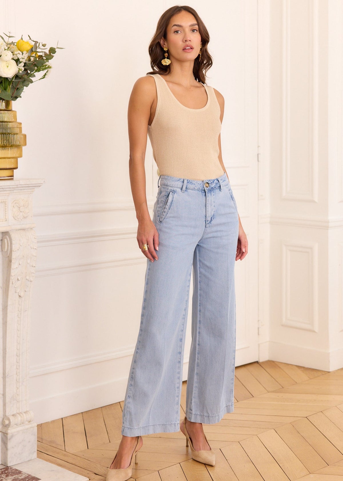 Eleonor — Vaquero ancho de corte 7/8
