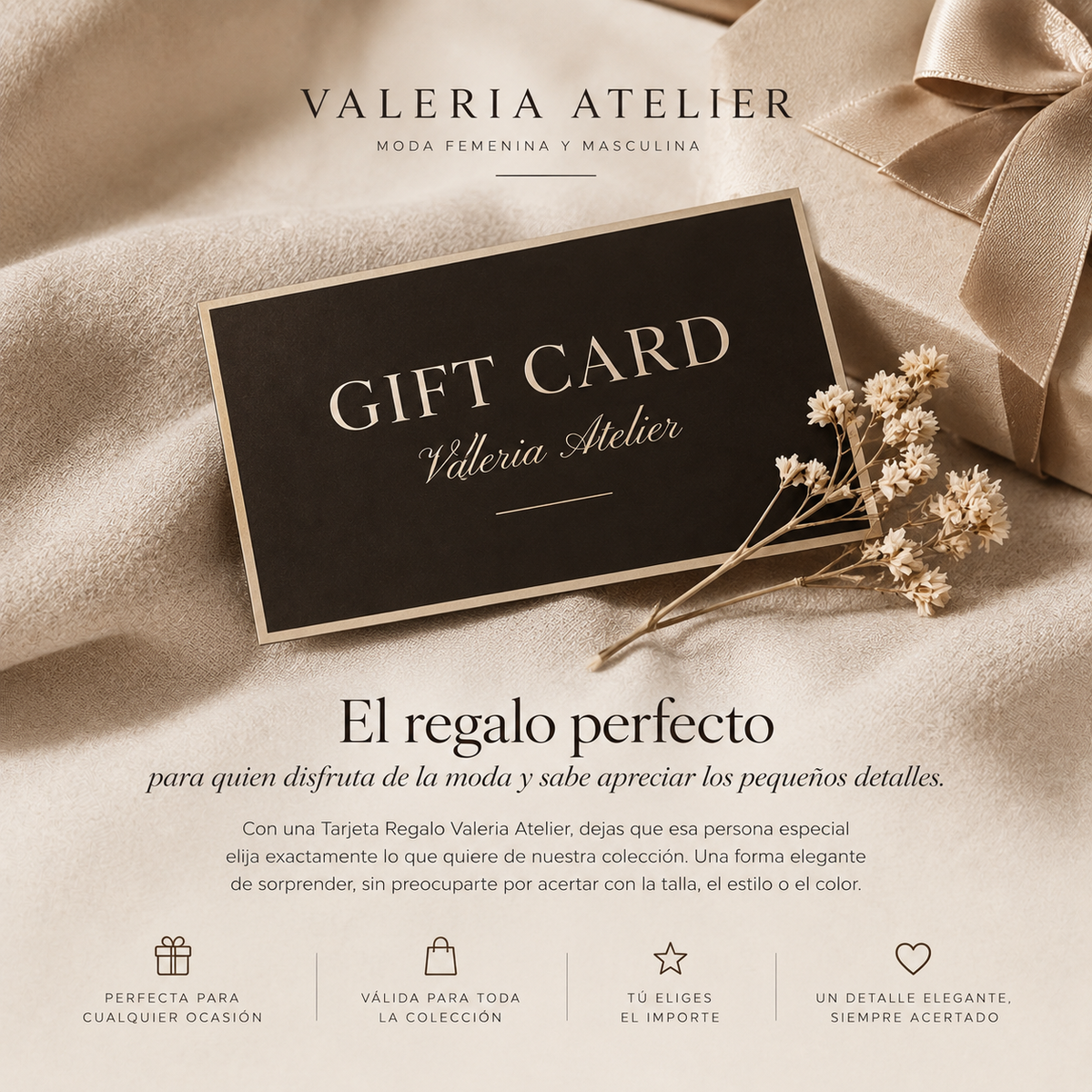 Tarjeta de Regalo Valeria Atelier
