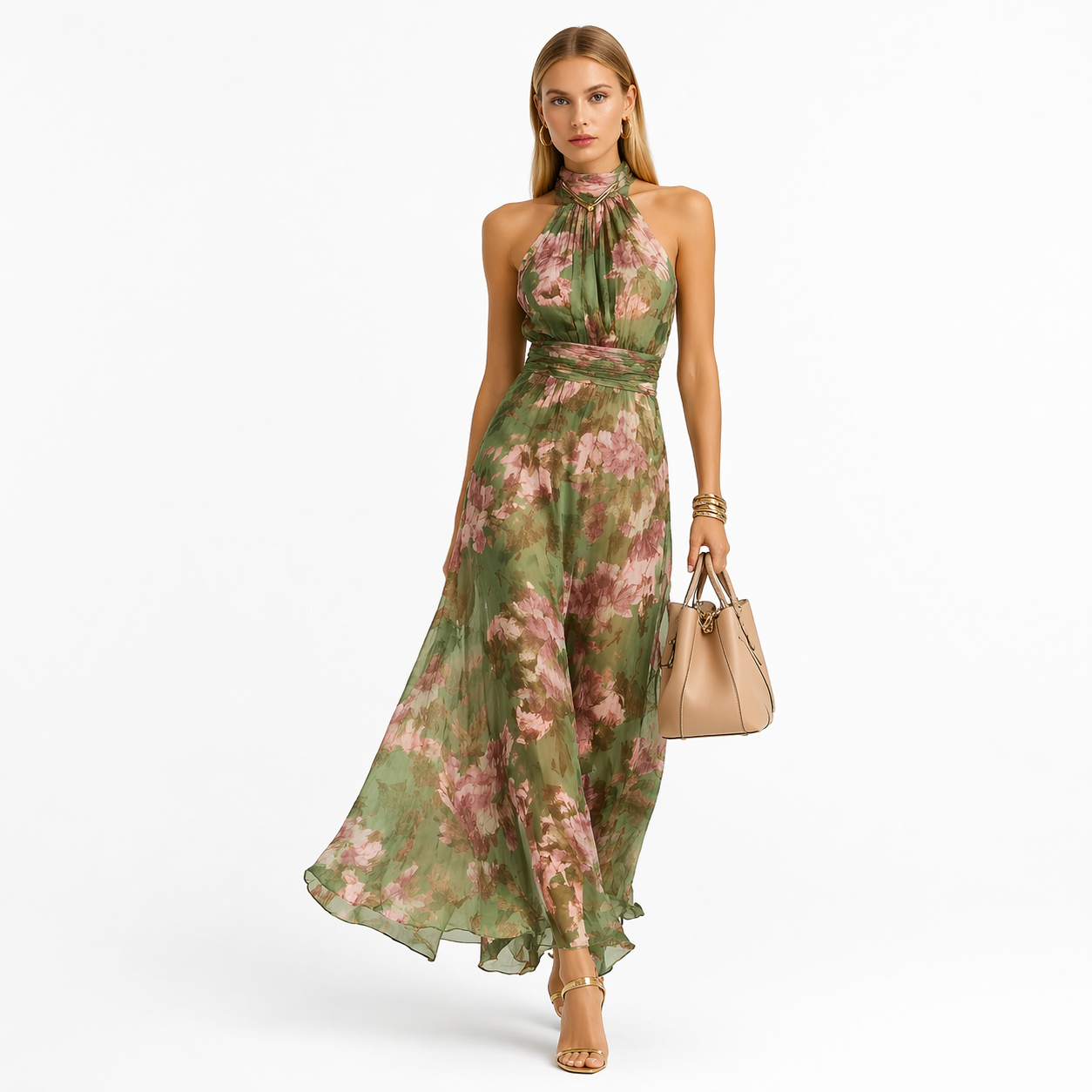 Lara | Elegante Vestido de Verano con Estampado Floral