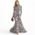 Amanda - Vestido cruzado elástico con estampado para mujer