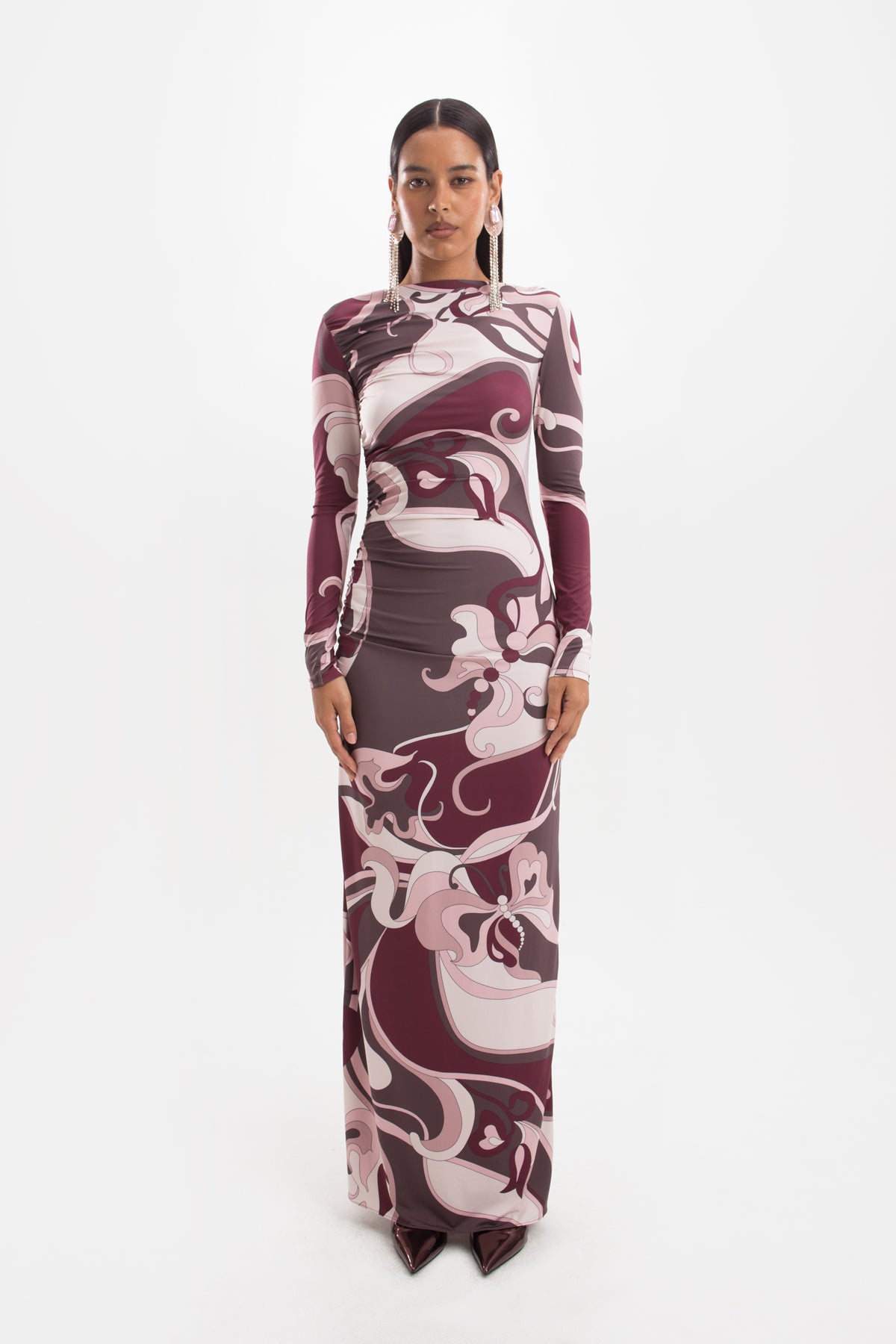 Valeria — Vestido largo estampado