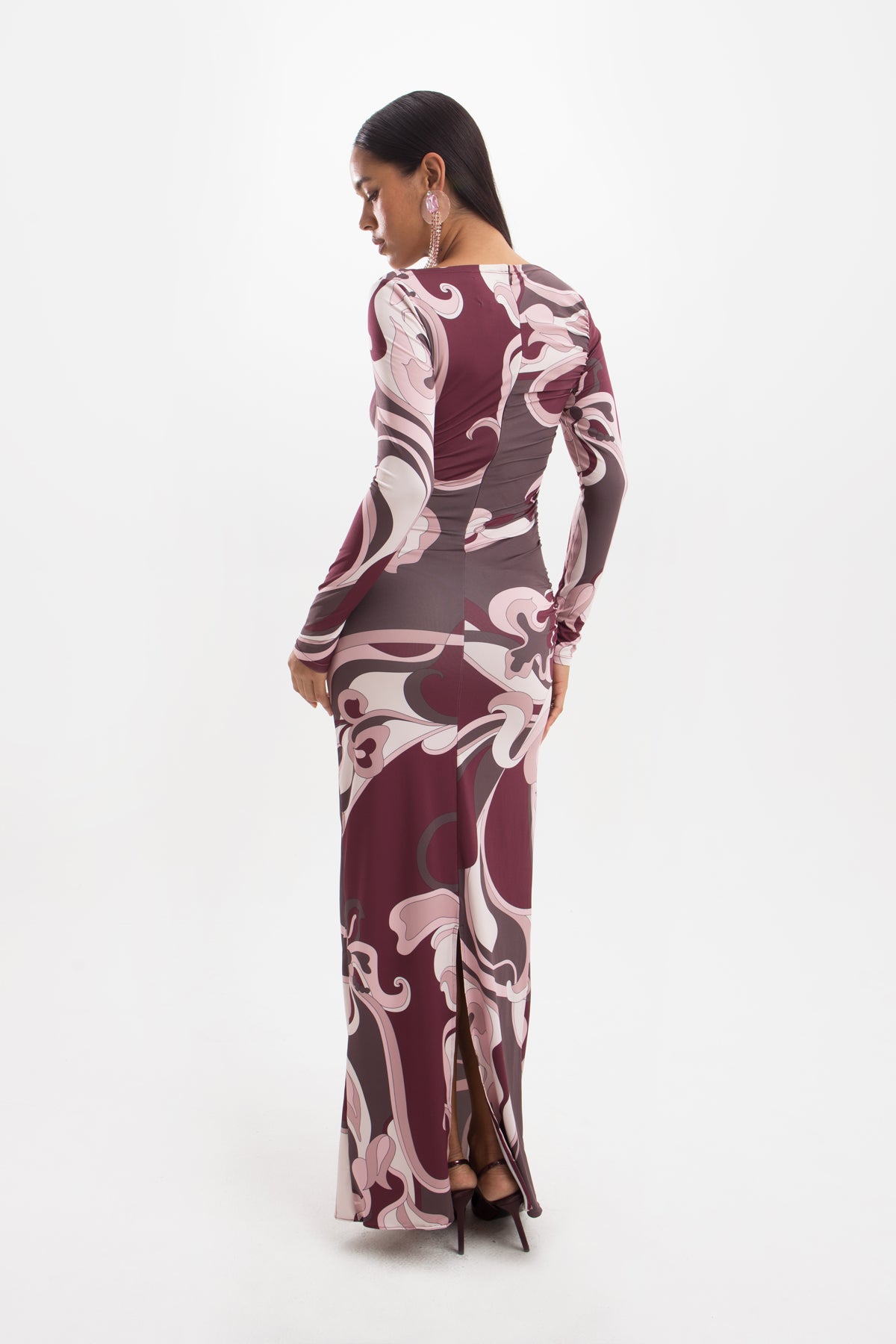 Valeria — Vestido largo estampado