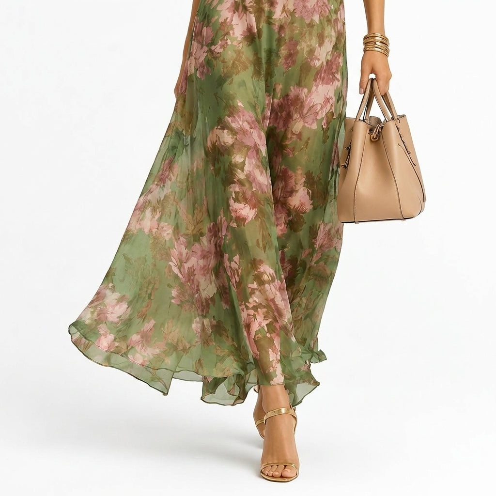 Lara | Elegante Vestido de Verano con Estampado Floral