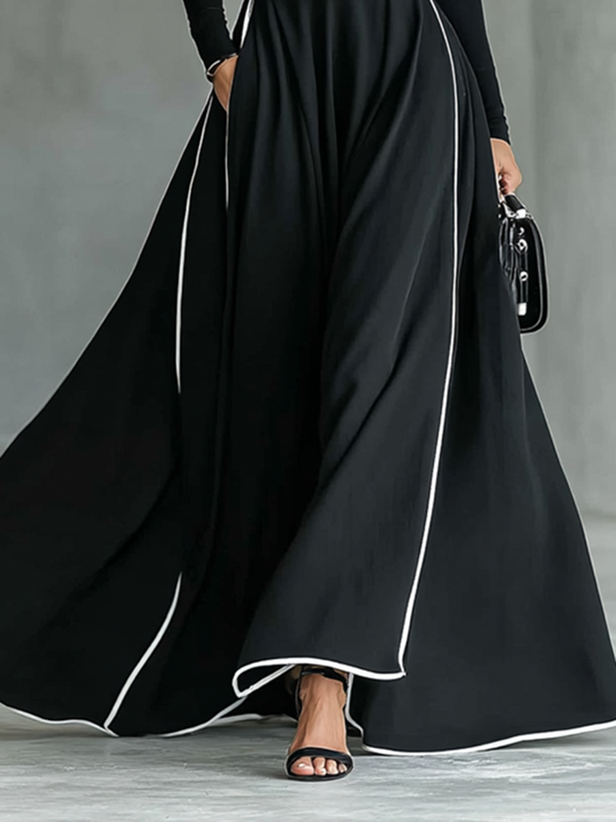 Vestido Valeria - Cuello alto, elegante con cintura ajustada