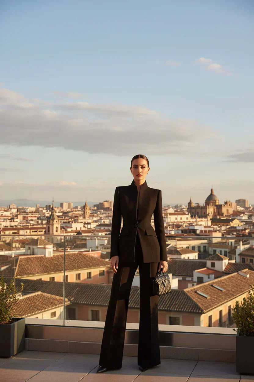 GIA | Completo blazer e pantaloni palazzo